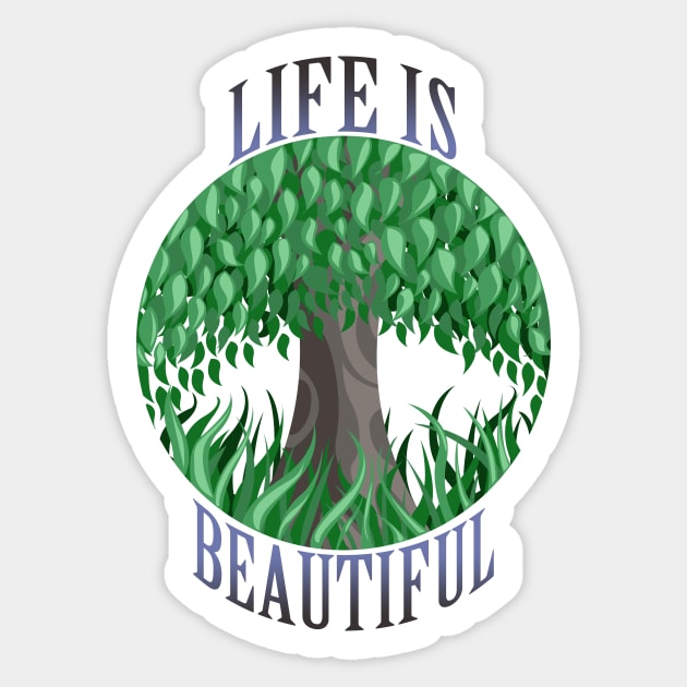 Life is beautiful Sticker by Velvet